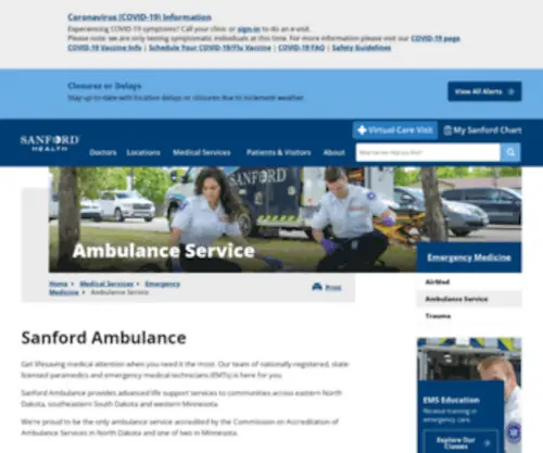 Fmambulance.com(Sanford Ambulance) Screenshot