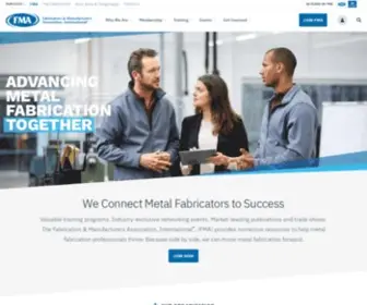 Fmanet.org(Fabricators & Manufacturers Association) Screenshot