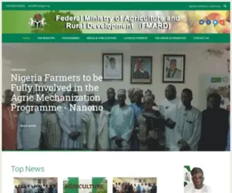 Fmard.gov.ng(Federal Ministry of Agriculture & Rural Development) Screenshot