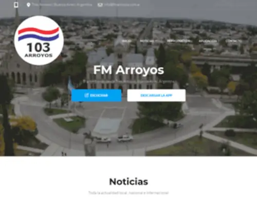 Fmarroyos.com.ar(FM Arroyos) Screenshot