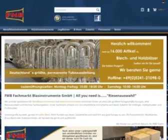 FMB-Direkt.de(FMB Fachmarkt Blasinstrumente GmbH) Screenshot