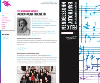 FMB-Hochschulwettbewerb.de(Felix Mendelssohn Bartholdy Hochschulwettbewerb) Screenshot