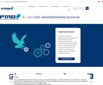 FMB-Messe.de(Informieren Sie sich über aktuelle Themen rund um die FMB) Screenshot