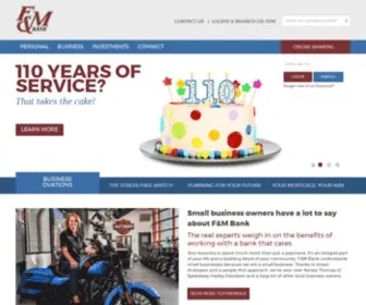 FMBNC.com(F&M Bank In North Carolina) Screenshot