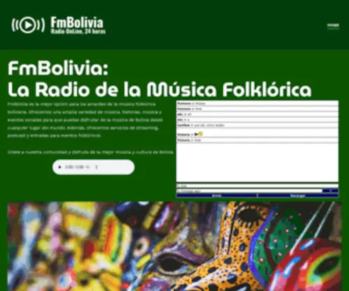Fmbolivia.com(Radio fides) Screenshot
