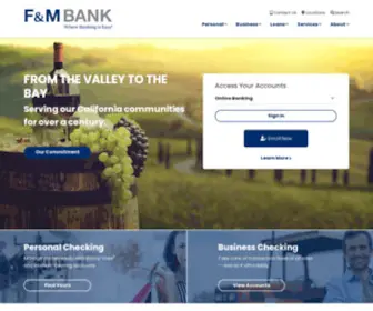 Fmbonline.com(Farmers & Merchants Bank of Central California) Screenshot