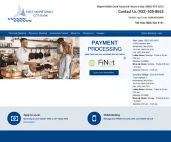 FMcbank.com(First Minnetonka City Bank) Screenshot