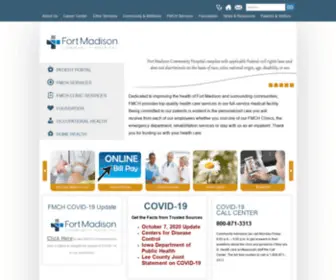 FMchosp.com(Hospitals in West Burlington & Fort Madison) Screenshot