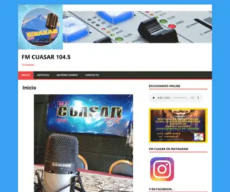 Fmcuasarjunin.com.ar(FM CUASAR 104.5) Screenshot