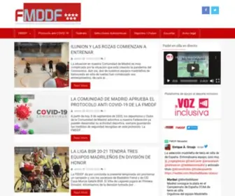 FMDDF.es(Federación Madrileña de Deportes para personas con Discapacidad Física) Screenshot