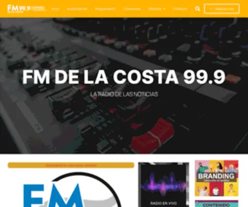 Fmdelacosta999.com.ar(La radio de las Noticias) Screenshot