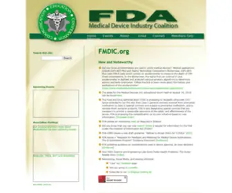 Fmdic.org(FDA Medical Device Industry Coalition (FMDIC)) Screenshot