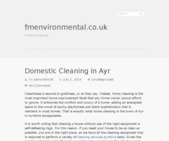 Fmenvironmental.co.uk(Wastewater treatment engineers UK) Screenshot