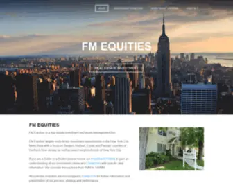 Fmequities.com(Real estate investment) Screenshot