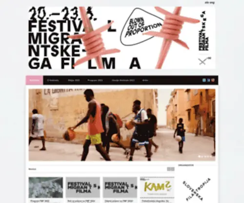 FMF-Slovenija.si(Festival migrantskega filma (FMF)) Screenshot