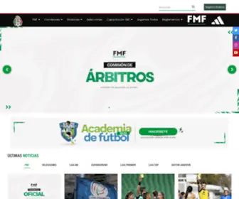 FMF.mx(Federación Mexicana de Fútbol Asociación) Screenshot