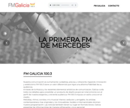 Fmgalicia.com(FM GALICIA) Screenshot