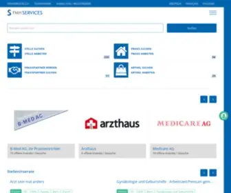 FMhjob.ch(Arztstellen, Assistenzärztin) Screenshot