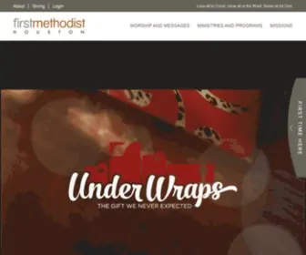 Fmhouston.com(First Methodist Houston) Screenshot