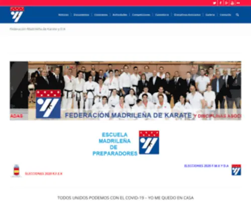 Fmkarate.com(FMK ::: Federacion Madrileña de Karate) Screenshot