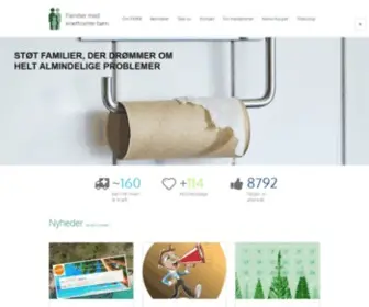 FMKB.dk(Familier med kræftramte børn) Screenshot