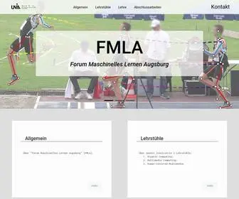 Fmla.info(Forum Maschinelles Lernen Augsburg) Screenshot