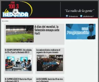 Fmlaredonda.com.ar(Radio FM 100.3 La Redonda) Screenshot