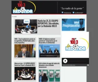 Fmlaredonda.com(Radio FM 100.3 La Redonda) Screenshot