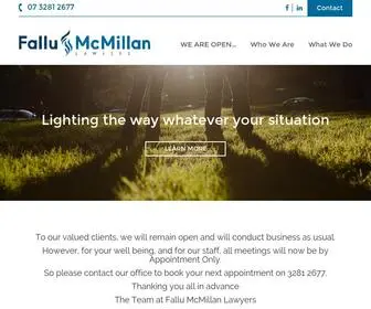 Fmlaw.com.au(Fallu McMillan) Screenshot