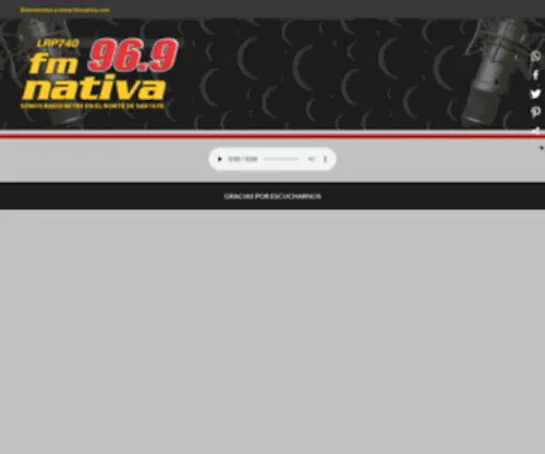 Fmnativa.com(FM NATIVA 96.9 ON LINE) Screenshot