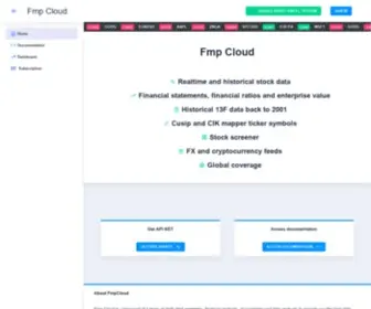 FMPcloud.io(Free stock API) Screenshot