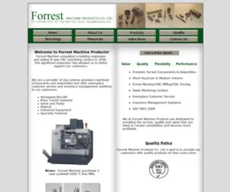 FMpcorp.com(Forrest Machine Products Co) Screenshot