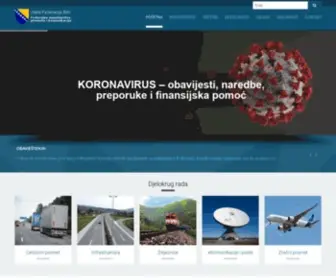 Fmpik.gov.ba(Federalno ministarstvo prometa i komunikacija (FMPiK)) Screenshot