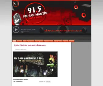 Fmsanmartin915.com.ar(FM San Martín) Screenshot