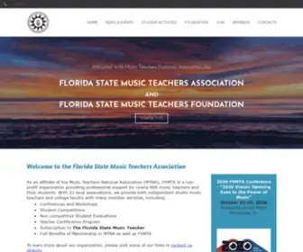 Fmta.org(Florida State Music Teachers Association) Screenshot