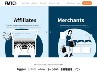 FMTC.co(Affiliates Largest & Most Accurate Deal & Product Database) Screenshot