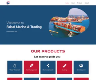 FMtcuae.com(Faisal Marine & Trading Company) Screenshot