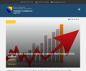 FMT.gov.ba(Federalno ministarstvo trgovine) Screenshot
