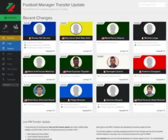 FMtransferupdate.com(Live Football Manager Transfer Update by Football Manager fans) Screenshot
