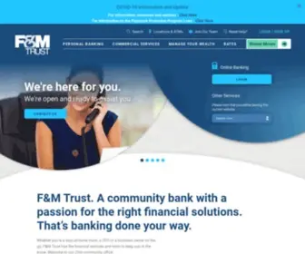 FMtrustonline.com(Home of Community Banking) Screenshot