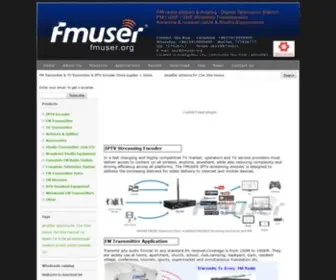 Fmuser.org(FMUSER Official Website) Screenshot