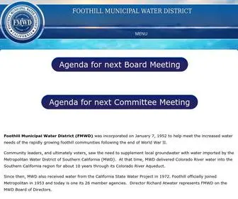 FMWD.com(Foothill Municipal Water District) Screenshot