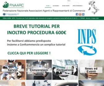 Fnaarc.it(Federazione Nazionale Associazioni Agenti e Rappresentanti di Commercio) Screenshot