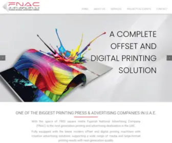 Fnac.co.ae(The best printing press and advertising company in Fujairah) Screenshot