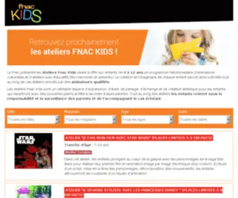 Fnackids-Ateliers.com(Ateliers FNAC KIDS) Screenshot