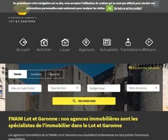 Fnaim-Lot-ET-Garonne.com(FNAIM Lot et Garonne : les spécialistes de l'immobilier dans le Lot et Garonne) Screenshot