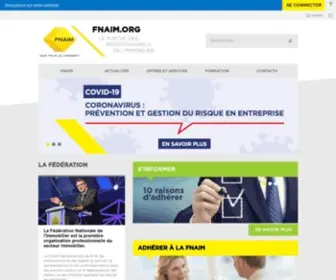 Fnaim.org(Extranet FNAIM) Screenshot