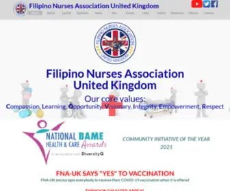 Fnauk.org.uk(Filipino Nurses Association UK) Screenshot