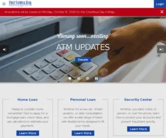 FNbbastrop.com(First National Bank of Bastrop) Screenshot