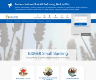 FNbcanfield.com(Farmers National Bank) Screenshot